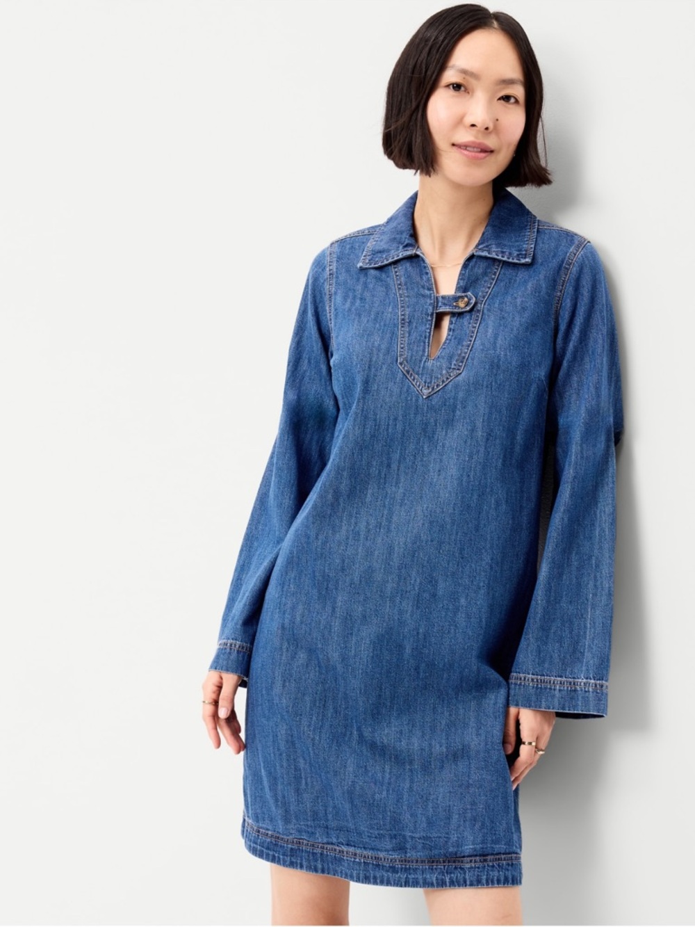 Denim Dress in Classic Blue